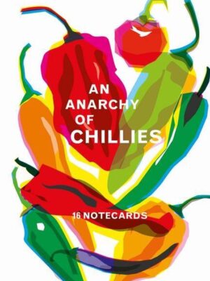 An anarchy of chillies - 16 notecards