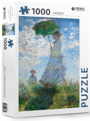 Monet - Woman with a parasol - puzzel 1000 stukjes
